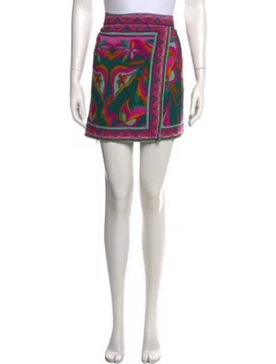 Pre-owned Patbo Printed Mini Skirt In Neutrals