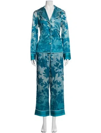 Pre-owned Patbo Printed Pajamas In Blue