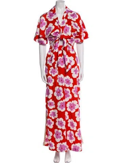 Pre-owned Patbo Printed Pant Set In Multi