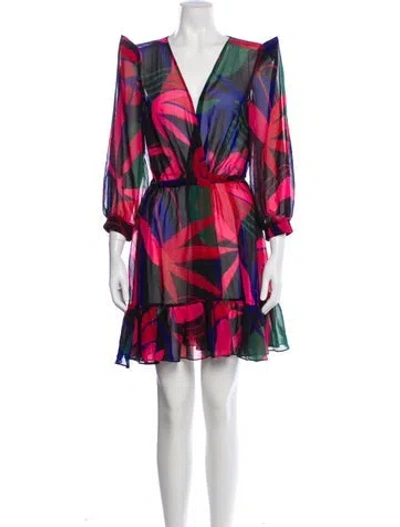 Pre-owned Patbo Printed Robe In Multi