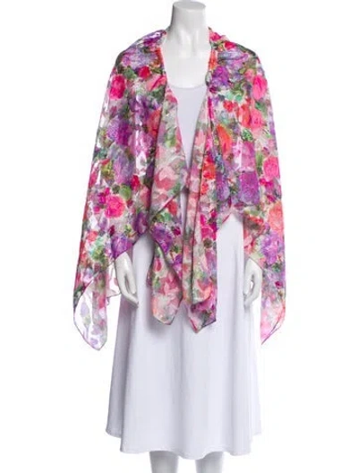 Pre-owned Patbo Printed Robe In Pink