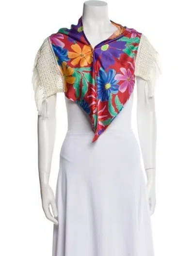 Pre-owned Patbo Printed Ruffle Embellishment Bottoms In Multi