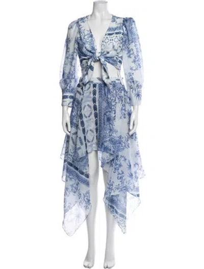Pre-owned Patbo Printed Skirt Set In Multi