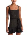 Patbo Rope Belt Mini Dress In Black