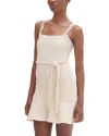 Patbo Rope Belt Mini Dress In Off White