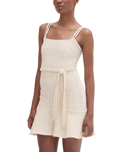 Patbo Rope Belt Mini Dress In Off White