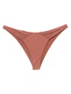 Patbo Ruched Bikini Bottom In Brown