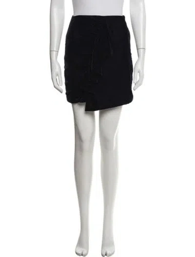 Pre-owned Patbo Ruffle Embellishment Mini Skirt In Blue