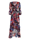 Patbo Ruffled-printed Asymetric Dress In Multi