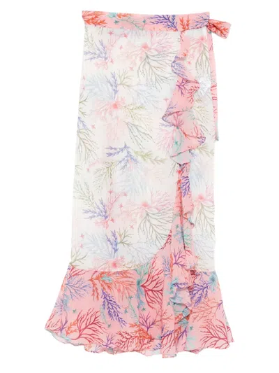 Patbo Ruffled Seaweed Sarong In Pink
