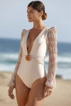 Patbo Seashell Long Sleeve One Piece Swimsuit
