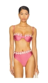 Patbo Seashell Lycra Embroidered Bikini Top