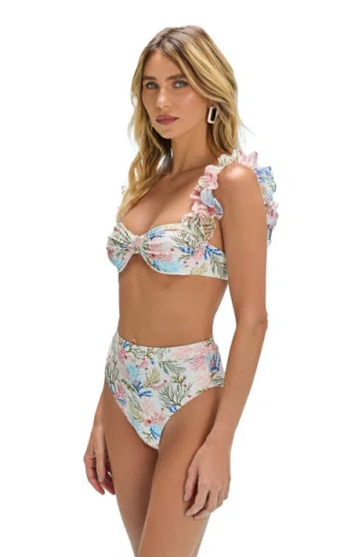Patbo Seaweed High Waist Bikini Bottom In Off White