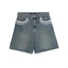 Patbo Nostalgic Sky Denim Short In Blue