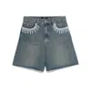 Patbo Nostalgic Sky Denim Short In Multicolor