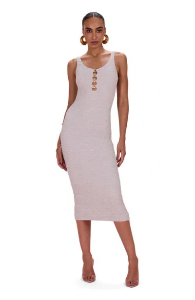 Patbo Silversand Knit Midi Dress In Green