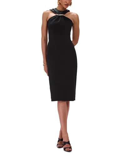 Patbo Siren Tricot Knit Dress In Black