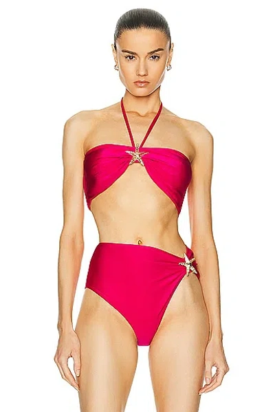 Patbo Starfish Bikini Top In Cerise