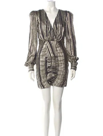 Pre-owned Patbo Striped Mini Dress In Multi