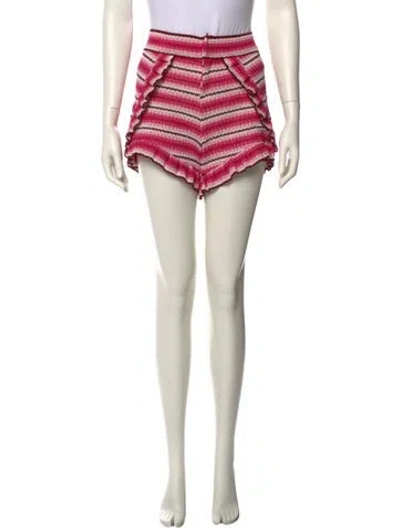 Pre-owned Patbo Striped Mini Shorts W/ Tags In Multi