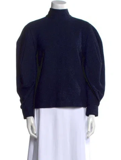 Pre-owned Patbo Turtleneck Long Sleeve Sweatshirt In Blue