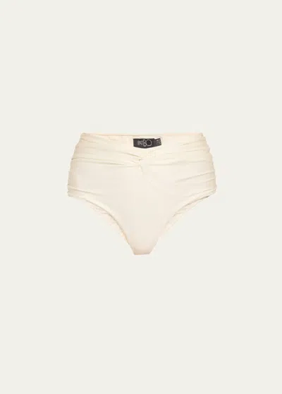 Patbo V-shape High-waist Bikini Bottoms In White