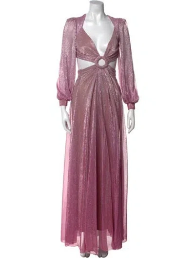 Pre-owned Patbo V-neck Long Dress