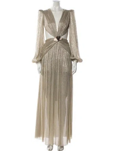 Pre-owned Patbo V-neck Long Dress