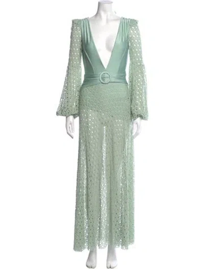 Pre-owned Patbo V-neck Long Dress