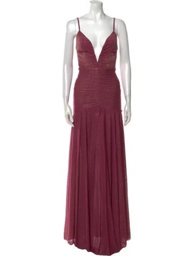 Pre-owned Patbo V-neck Long Dress W/ Tags