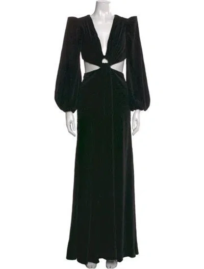 Pre-owned Patbo V-neck Long Dress W/ Tags In Multi