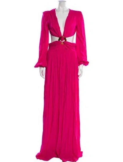 Pre-owned Patbo V-neck Long Dress W/ Tags In Pink