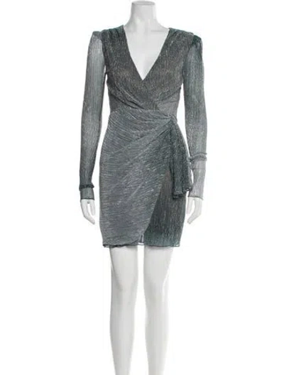 Pre-owned Patbo V-neck Mini Dress