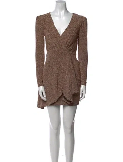 Pre-owned Patbo V-neck Mini Dress