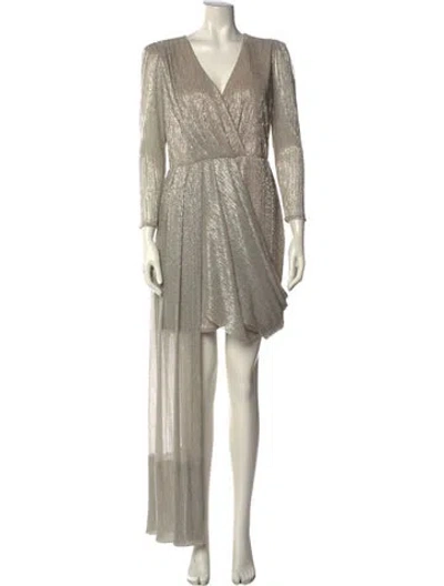 Pre-owned Patbo V-neck Mini Dress
