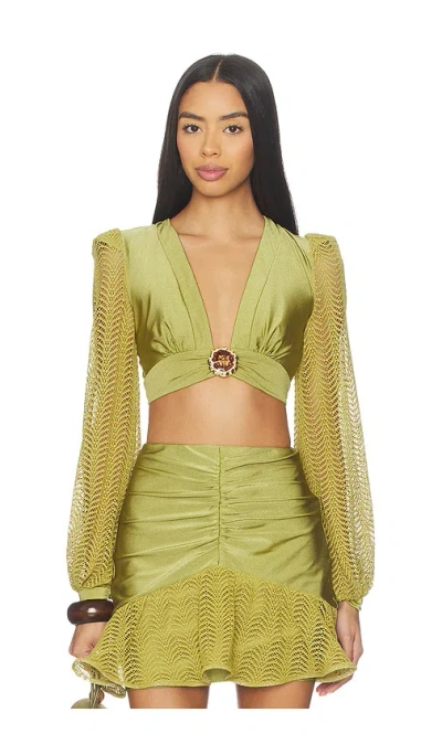 Patbo Wave Top In Green