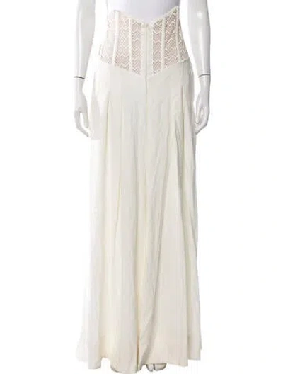 Pre-owned Patbo Wide Leg Pants In White