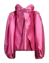 Patbo Woman Mini Dress Fuchsia Size 6 Polyester, Polyamide In Pink