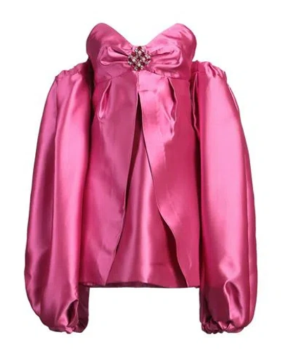 Patbo Woman Mini Dress Fuchsia Size 6 Polyester, Polyamide In Pink