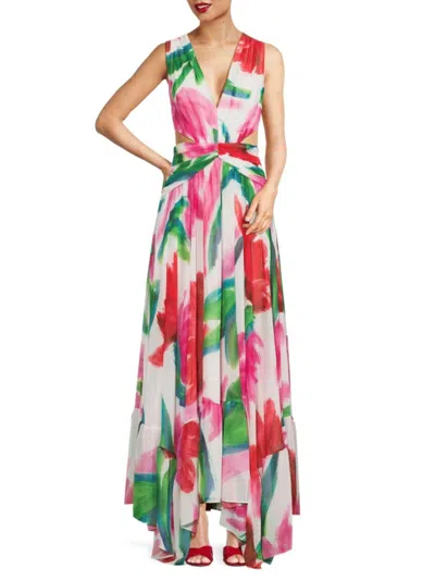 Patbo Women's Allegro Floral Cutout Maxi Dress In Neutral