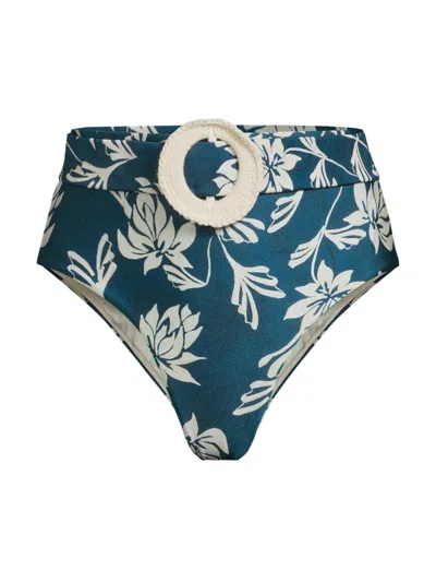 Patbo Women's Artichoke High-waisted Bikini Bottom In Multi