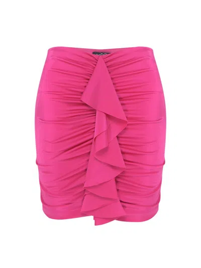 Patbo Women's Aurora Ruffle Miniskirt In Pink