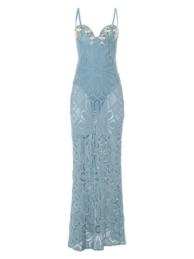 Patbo Women's Camila Coelho X  Crochet Maxi Dress In Multi