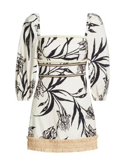 Patbo Women's Iris Floral Fit & Flare Minidress In Multi