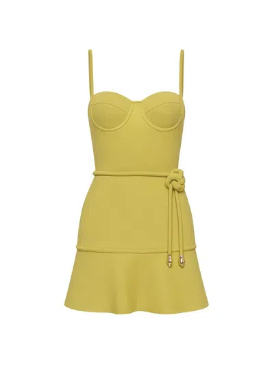 Patbo Women's Jade Knit Sleeveless A-line Minidress In Green