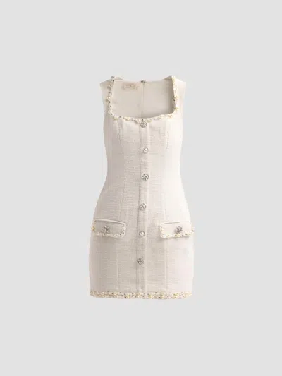 Patbo Women's Mothers Day Capsule Tweed Elsa Mini Dress In Neutral