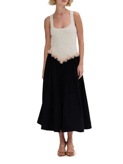 Patbo Women's Papillon Jacquard Midi-dress In Black