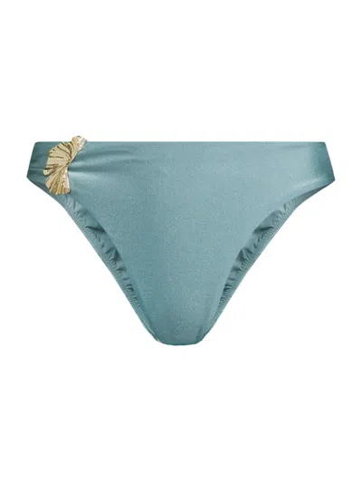 Patbo Women's Seashell Petal Bikini Bottom In Blue