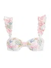 Patbo Seaweed Flutter Bikini Top In Multi