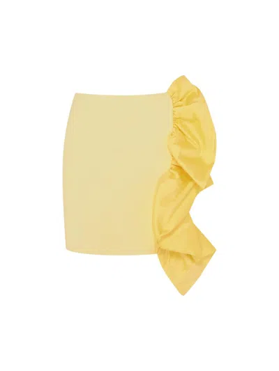Patbo Taffeta Tarsila Skirt In Yellow